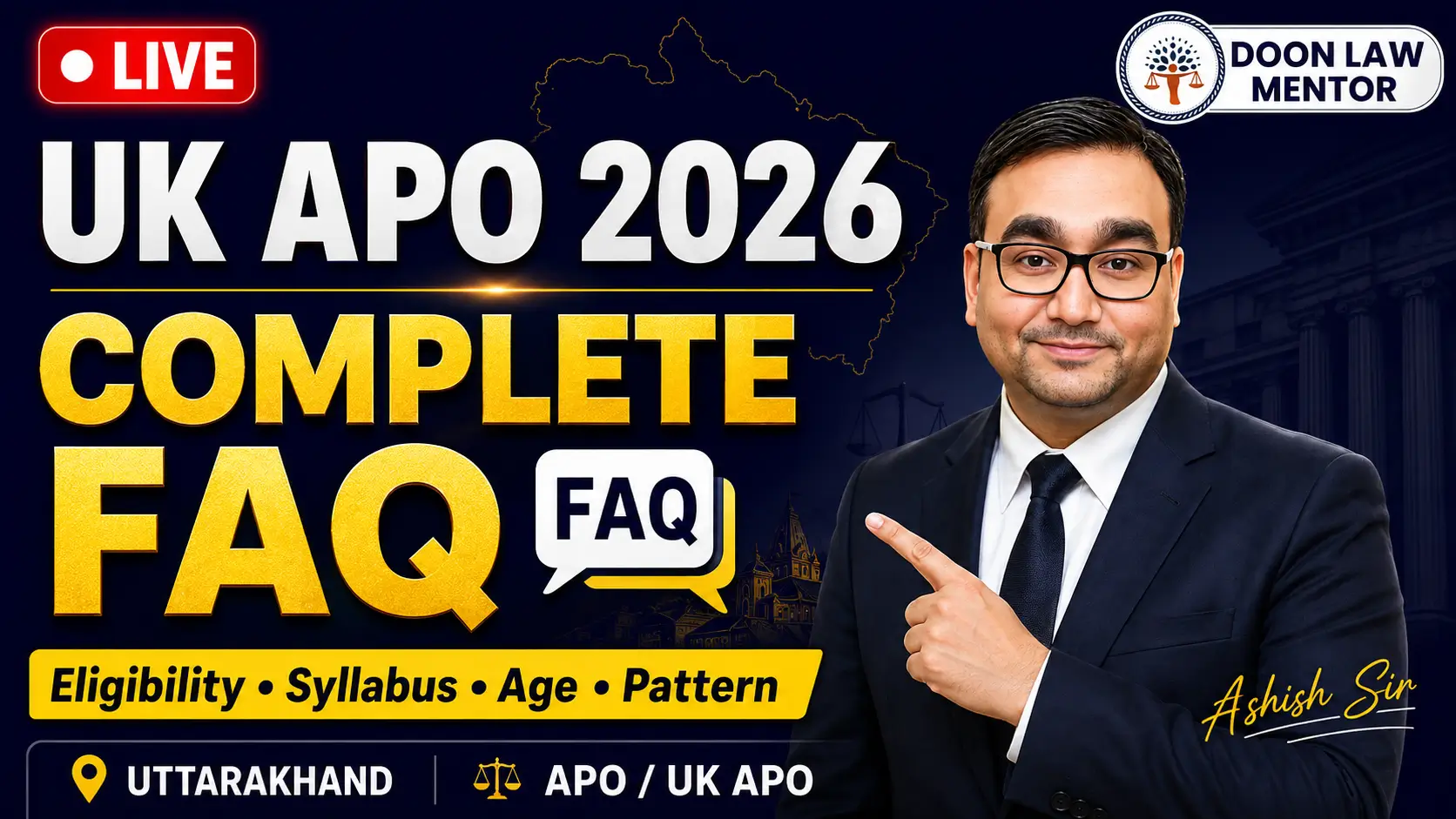 Uttarakhand APO FAQ eligibility pattern and preparation roadmap video